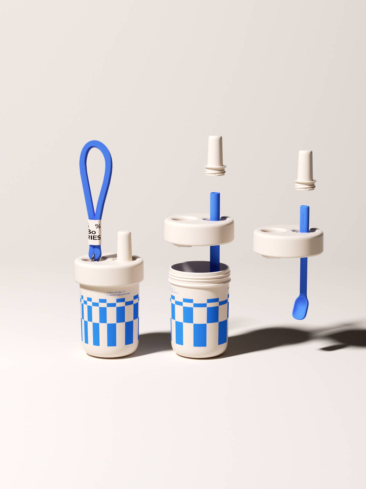 BoBo tumbler - Blue print