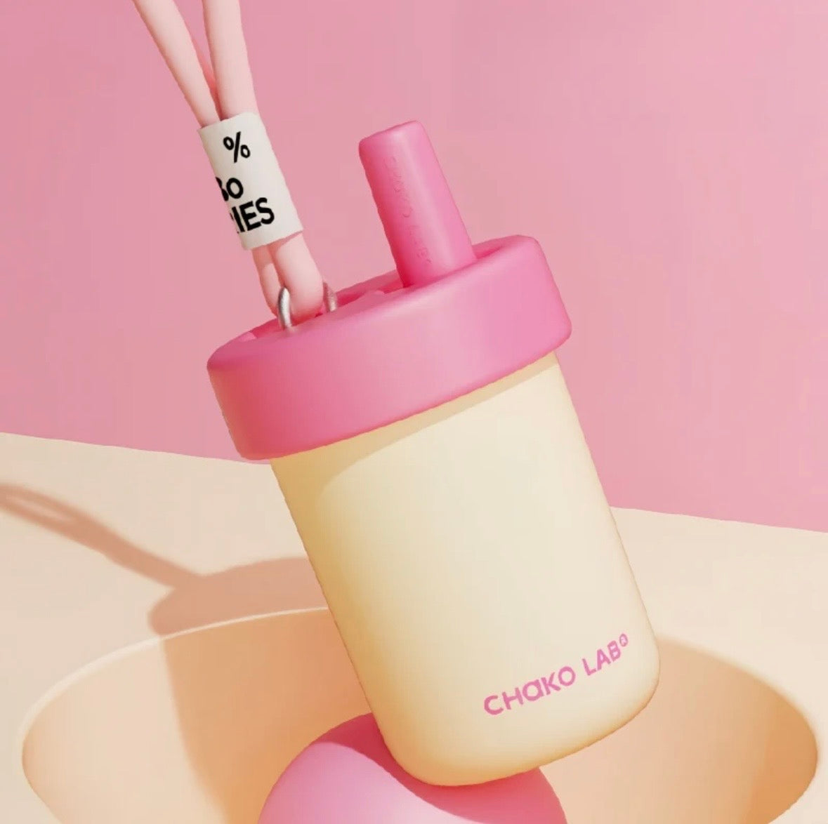BoBo tumbler - Yellow/Pink