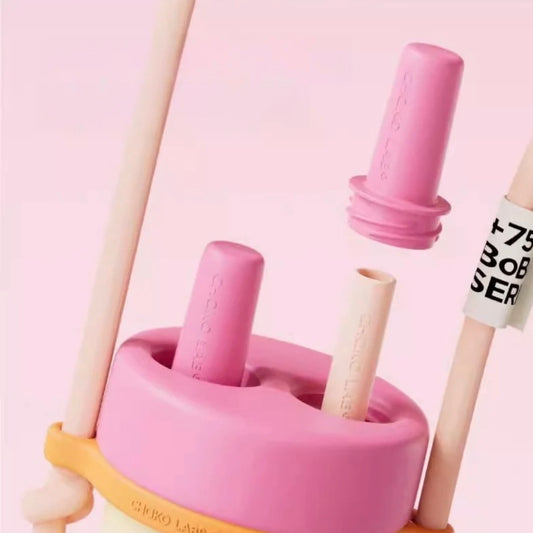 BoBo Ceramic tumbler - Yellow/Pink