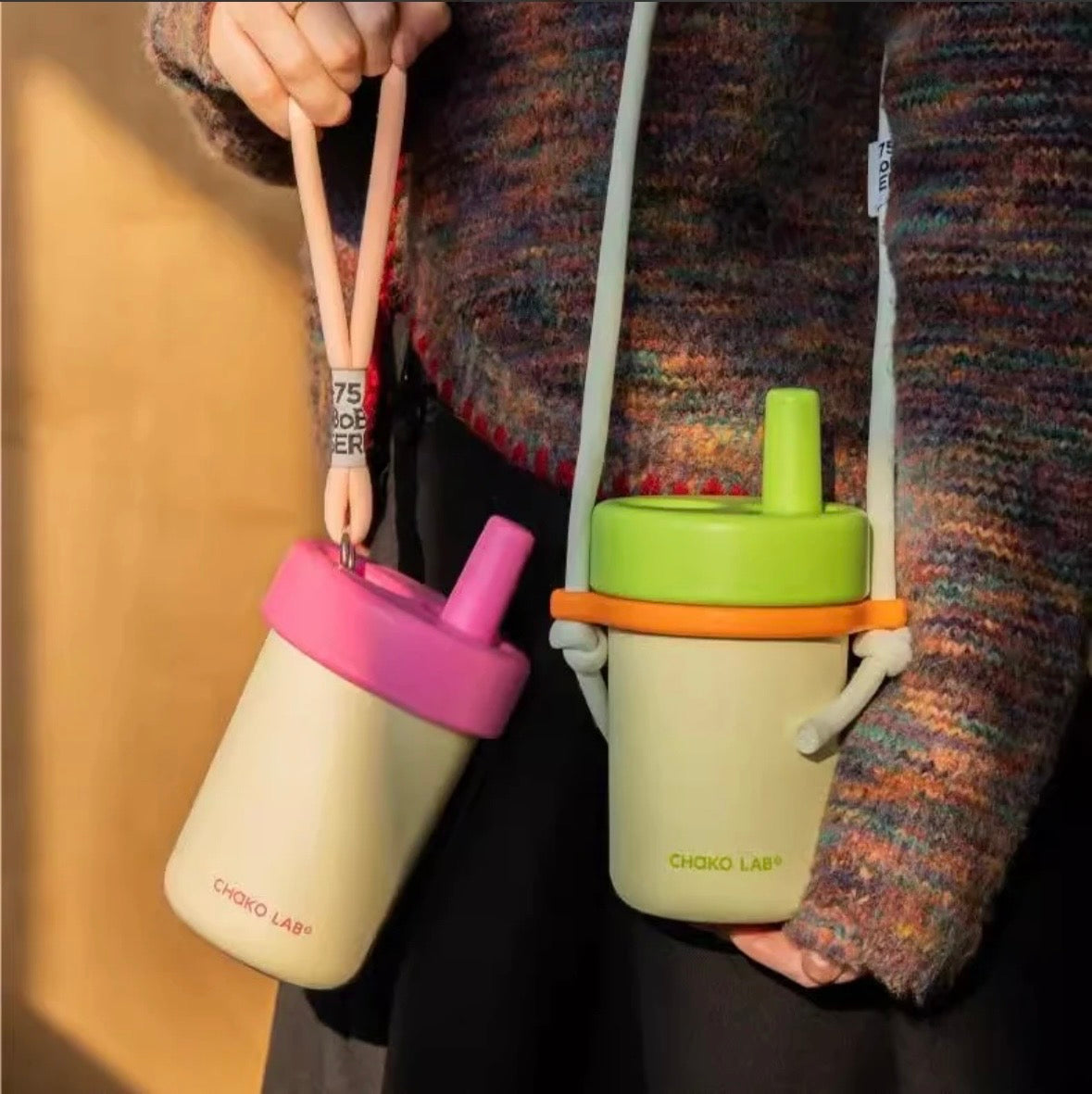 BoBo tumbler - Yellow/Pink