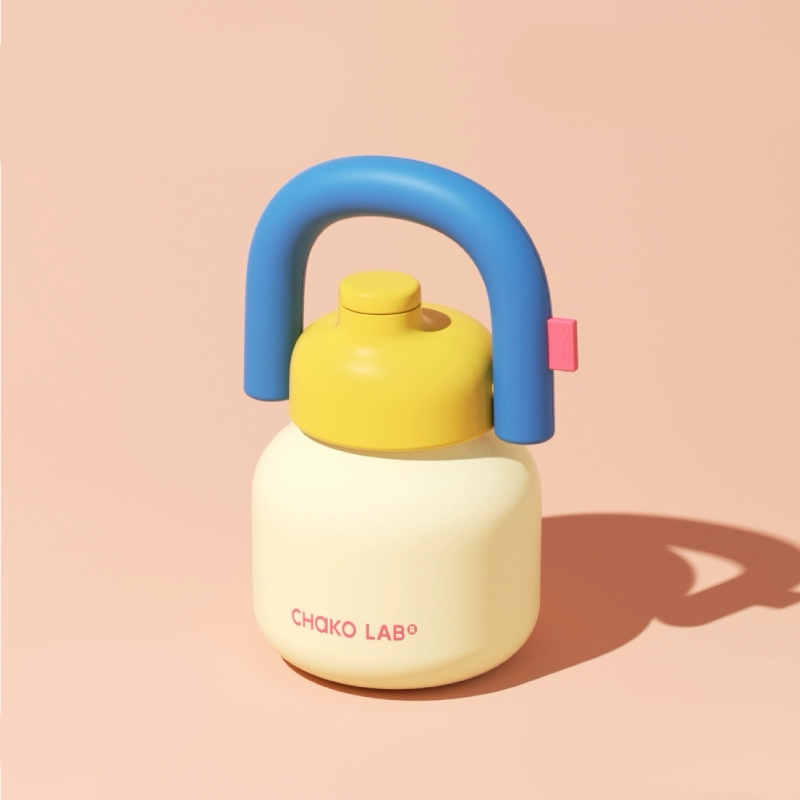 Lin Lin kettle - Soft Yellow and blue
